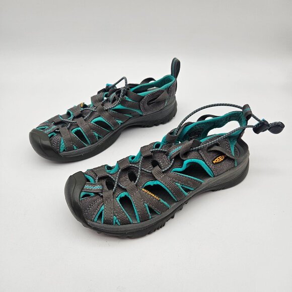 Keen Closed Toe Hiking Water Sport Sandals Gray Blue Womens 6 - Picture 2 of 8